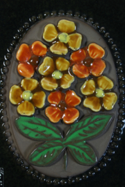 PLAQUE NO. 844 - "ORANGE FLOWERS" (A)