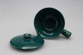 SAUCE BOAT W/LID - GREEN