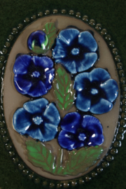 PLAQUE NO. 841 - "BLUE FLOWERS" (A)