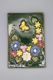PLAQUE NO. 852 - "BUTTERFLY AND FLOWERS" (B)