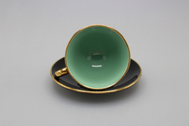 PALETT DEMITASSE AND SAUCER - SEA GREEN