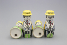 SET VAN 4 KRUIDENPOTJES "FAMILJEN PEPPARSON"