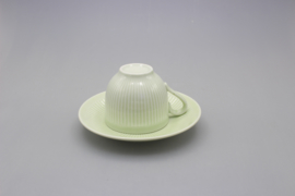 KOLORITA COFFEE CUP AND SAUCER - GREEN