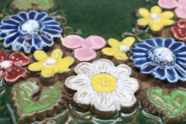 PLAQUE NO. 852 - "BUTTERFLY AND FLOWERS" (B)