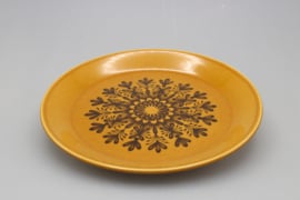 YELLOW OCHRE FLAT PLATE Ø 20 CM