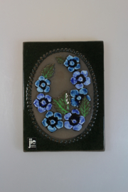 PLAQUE NO. 797 - "BLUE FLOWERS"