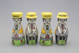 SET OF 4 SPICE JARS "FAMILJEN PEPPARSON"
