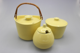 MUSTARD POT W/LID - YELLOW