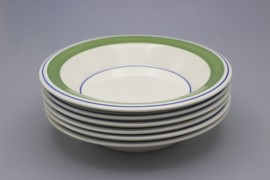 KROKUS DEEP PLATE Ø 20 CM - BLUE/GREEN