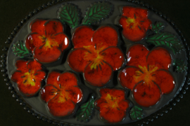 PLAQUE NO. 850 - "ORANGE FLOWERS" (B)