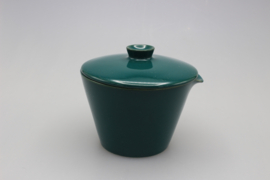 SAUCE BOAT W/LID - GREEN