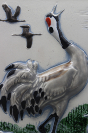 PLAQUE NO. 291-7 - "TRANA" (COMMON CRANE)