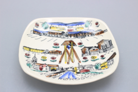 'RØROS' SOUVENIR PLATE 13 X 13 CM