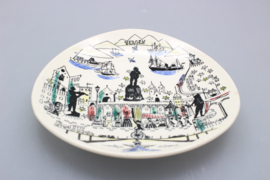 SOUVENIRBORD 'BERGEN' Ø 18 CM