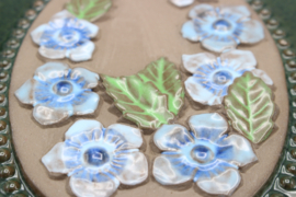 PLAQUE NO. 797 - "BLUE FLOWERS"