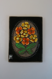 PLAQUE NO. 844 - "ORANGE FLOWERS" (A)