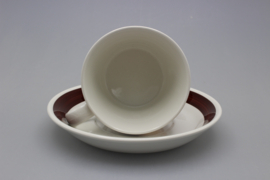 "AUGUST" TEACUP AND SAUCER