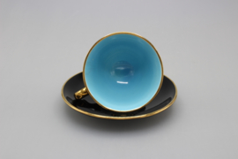 PALETT DEMITASSE AND SAUCER - TURQUOISE BLUE