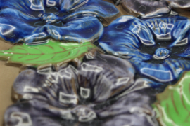 PLAQUE NO. 857 - "BLUE FLOWERS" (B)