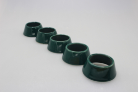 SET VAN 5 EIERDOPPEN - GROEN