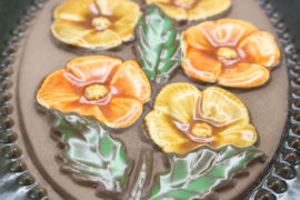 PLAQUE NO. 841 - "ORANGE FLOWERS"