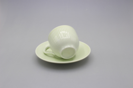 KOLORITA COFFEE CUP AND SAUCER - GREEN