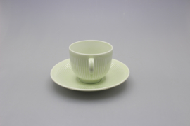 KOLORITA COFFEE CUP AND SAUCER - GREEN