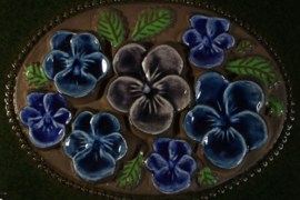 PLAQUE NO. 850 - "BLUE FLOWERS" (A)