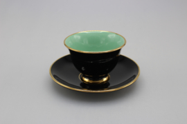 PALETT DEMITASSE AND SAUCER - SEA GREEN