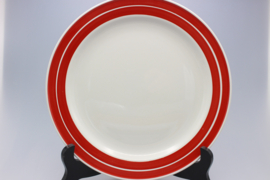 'RÖD LINJE' FLAT PLATE Ø 27 CM