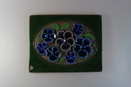 PLAQUE NR. 850 - "BLAUWE BLOEMEN" (B)