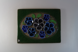 PLAQUE NO. 850 - "BLUE FLOWERS" (B)