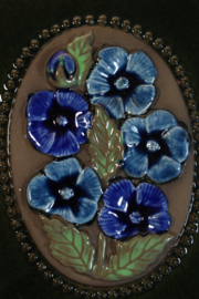 PLAQUE NO. 841 - "BLUE FLOWERS" (B)