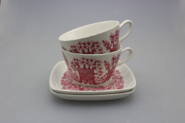 "ARDEN" SET OF 2 CUPS AND SAUCERS