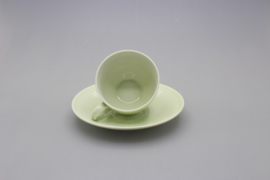 KOLORITA COFFEE CUP AND SAUCER - GREEN