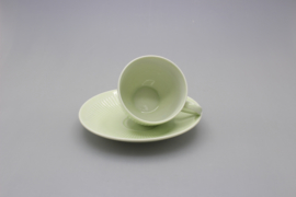 KOLORITA COFFEE CUP AND SAUCER - GREEN