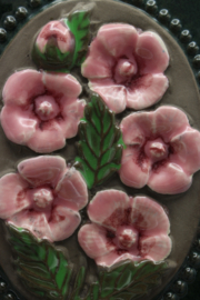 PLAQUE NO. 841 - "PINK FLOWERS" (C)