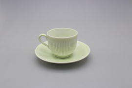 KOLORITA COFFEE CUP AND SAUCER - GREEN