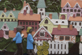 PLAQUE NO. 828 - "SWEDISH VILLAGE"