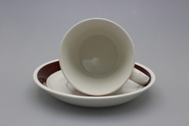 "AUGUST" TEACUP AND SAUCER