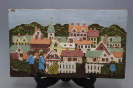 PLAQUE NO. 828 - "SWEDISH VILLAGE"