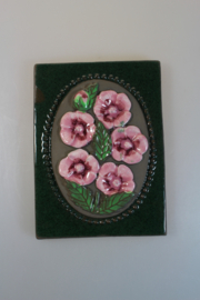 PLAQUE NR. 841 - "ROZE BLOEMEN" (A)