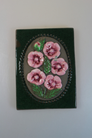 PLAQUE NO. 841 - "PINK FLOWERS" (A)