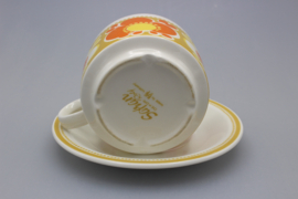 "SAFRAN" TEACUP AND SAUCER