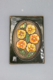 PLAQUE NO. 841 - "ORANGE FLOWERS"