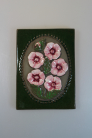 PLAQUE NO. 841 - "PINK FLOWERS" (B)