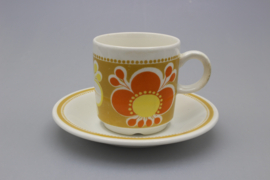 "SAFRAN" COFFEE CUP AND SAUCER