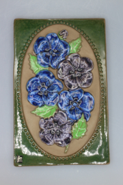 PLAQUE NO. 857 - "BLUE FLOWERS" (B)