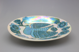 BORD OVAAL 21 X 19,5 CM "BIRD OF PARADISE"