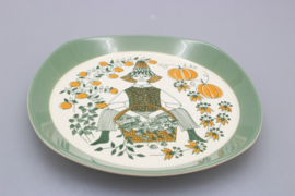 BORD PLAT Ø 18,5 CM "SICILIA" (DECOR E)